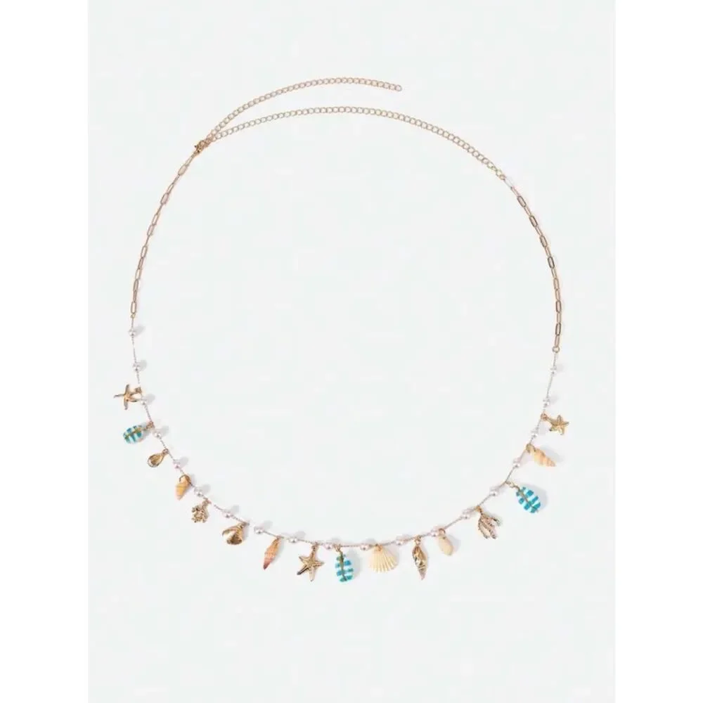 Seashell Charm belly Chain N2047